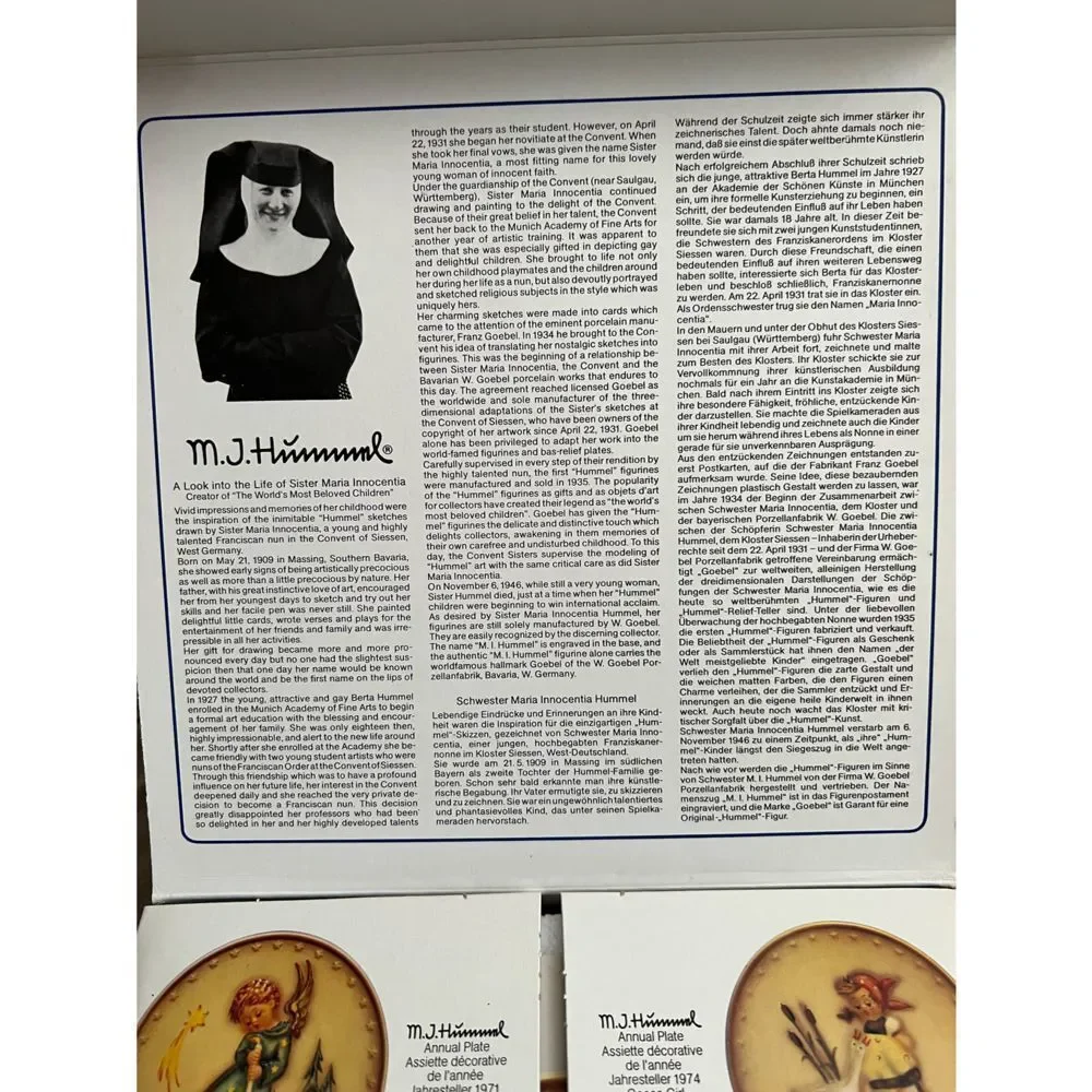 1981 M.J. Hummel Annual Plate 1981 New In Box